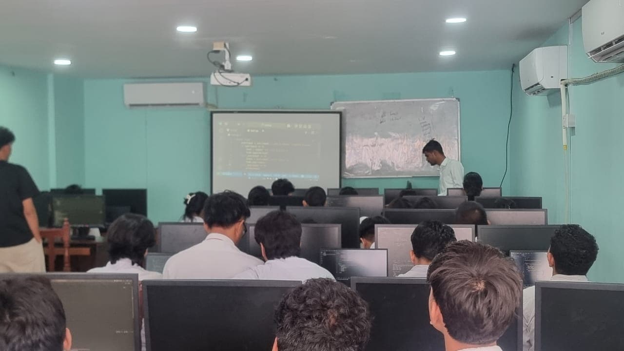 Modern classroom setup