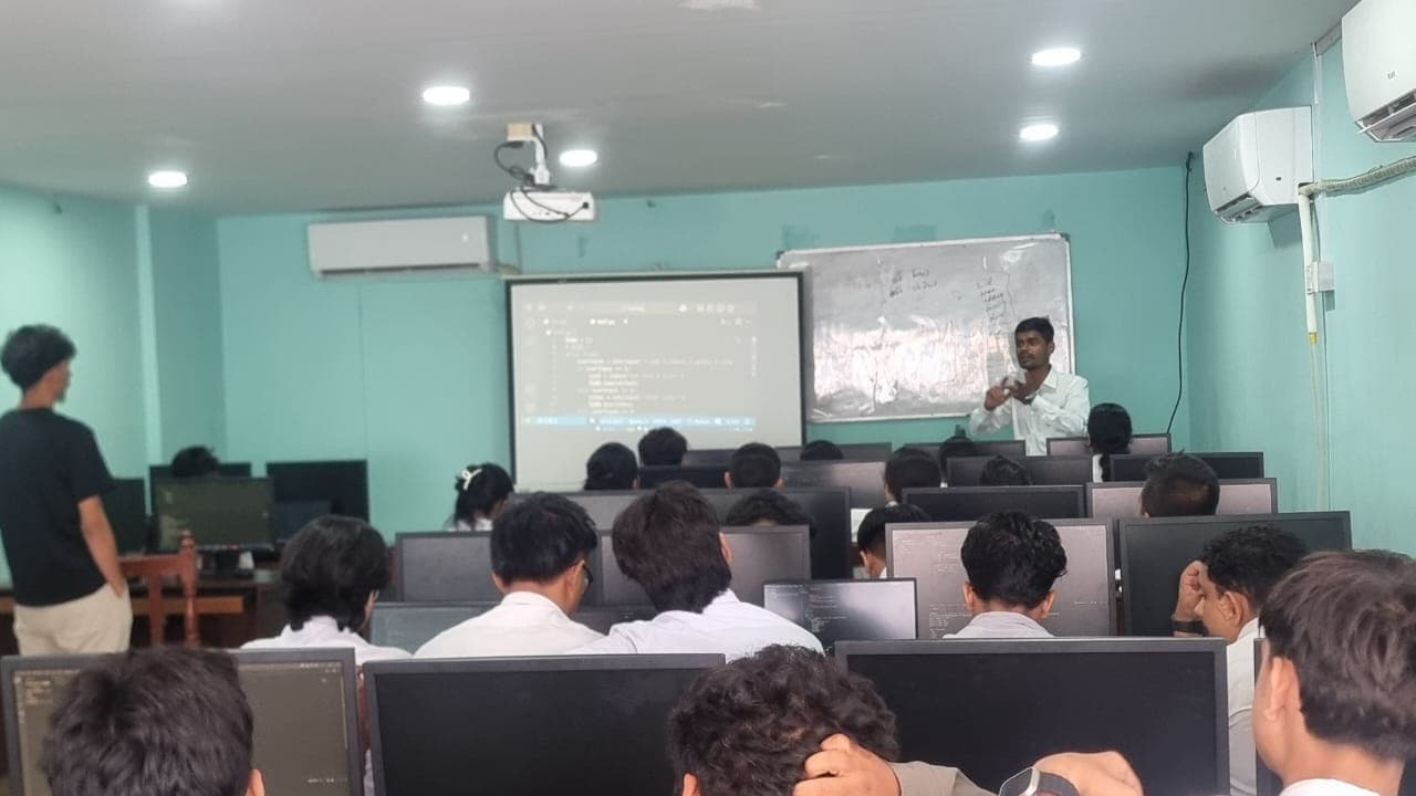 Modern classroom setup