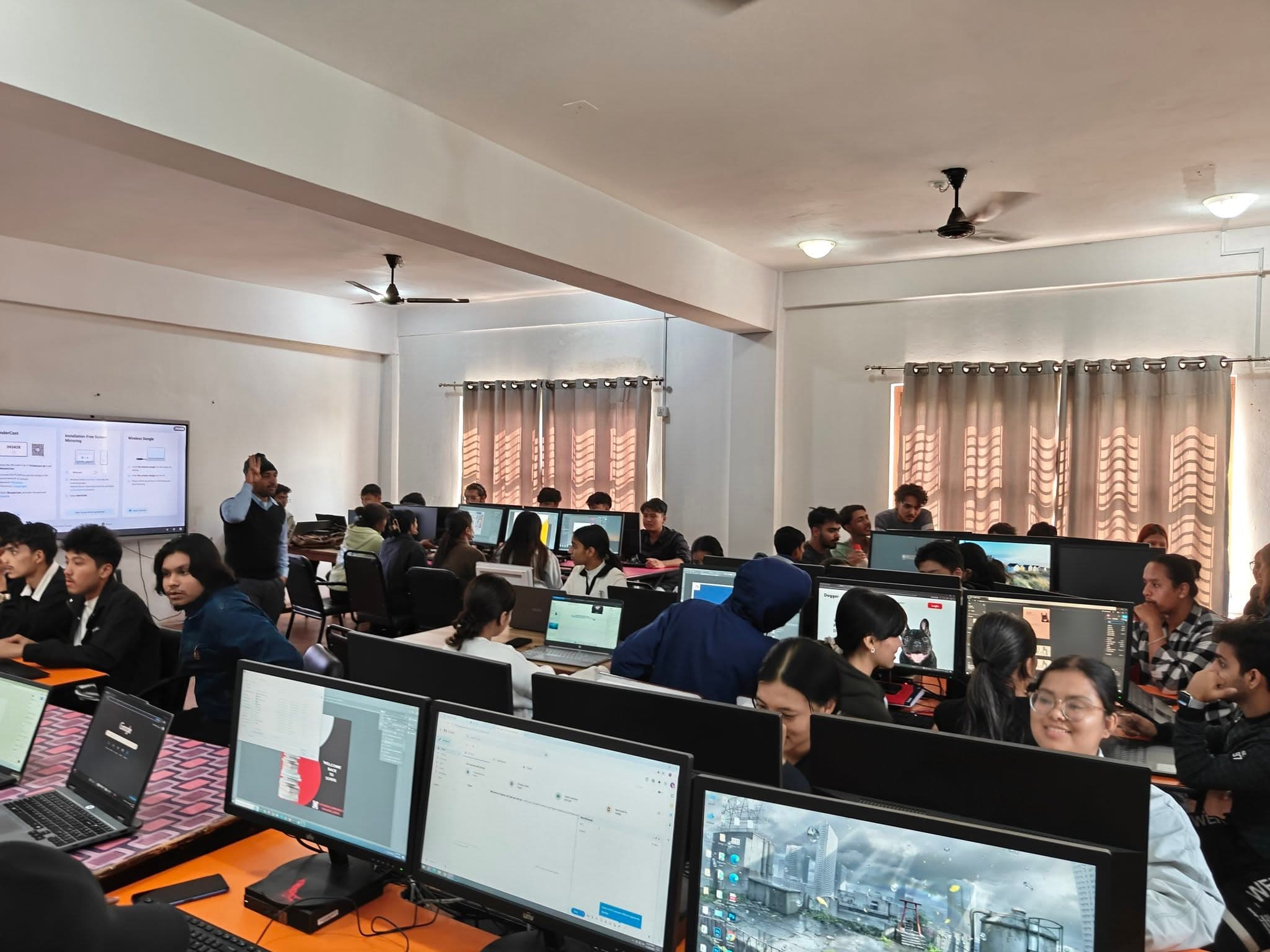 Modern classroom setup