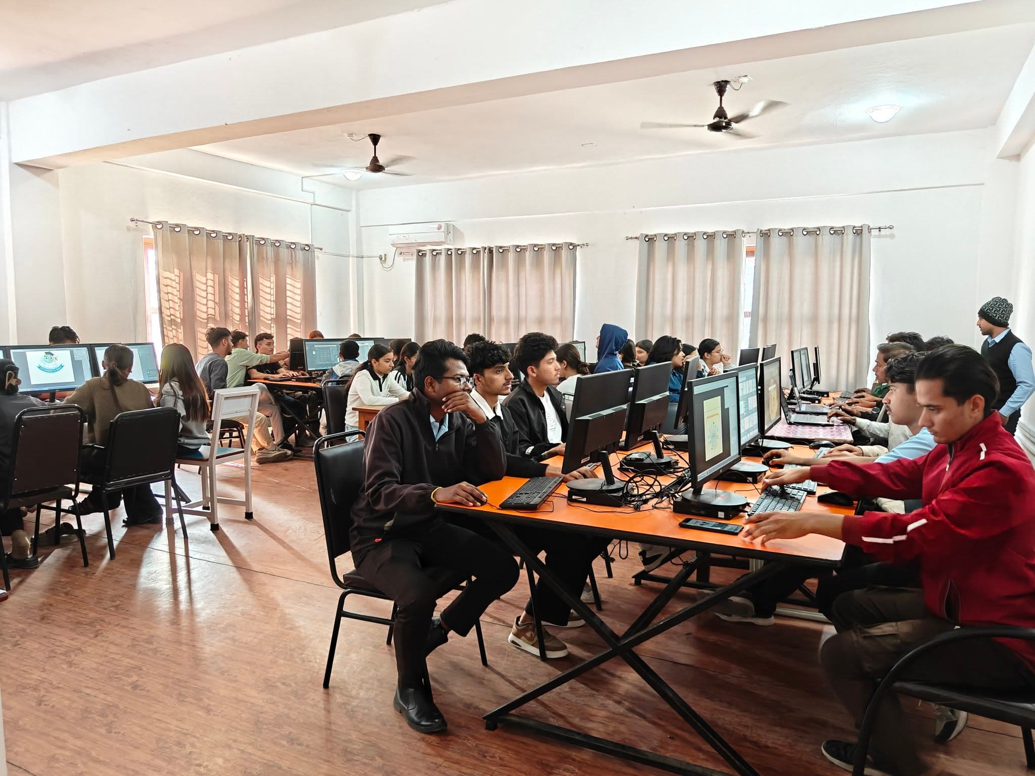 Modern classroom setup