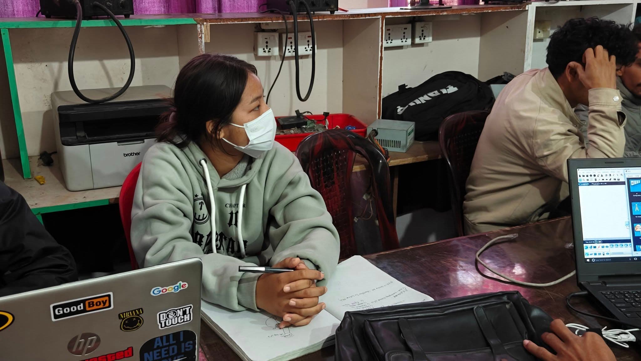 Modern classroom setup