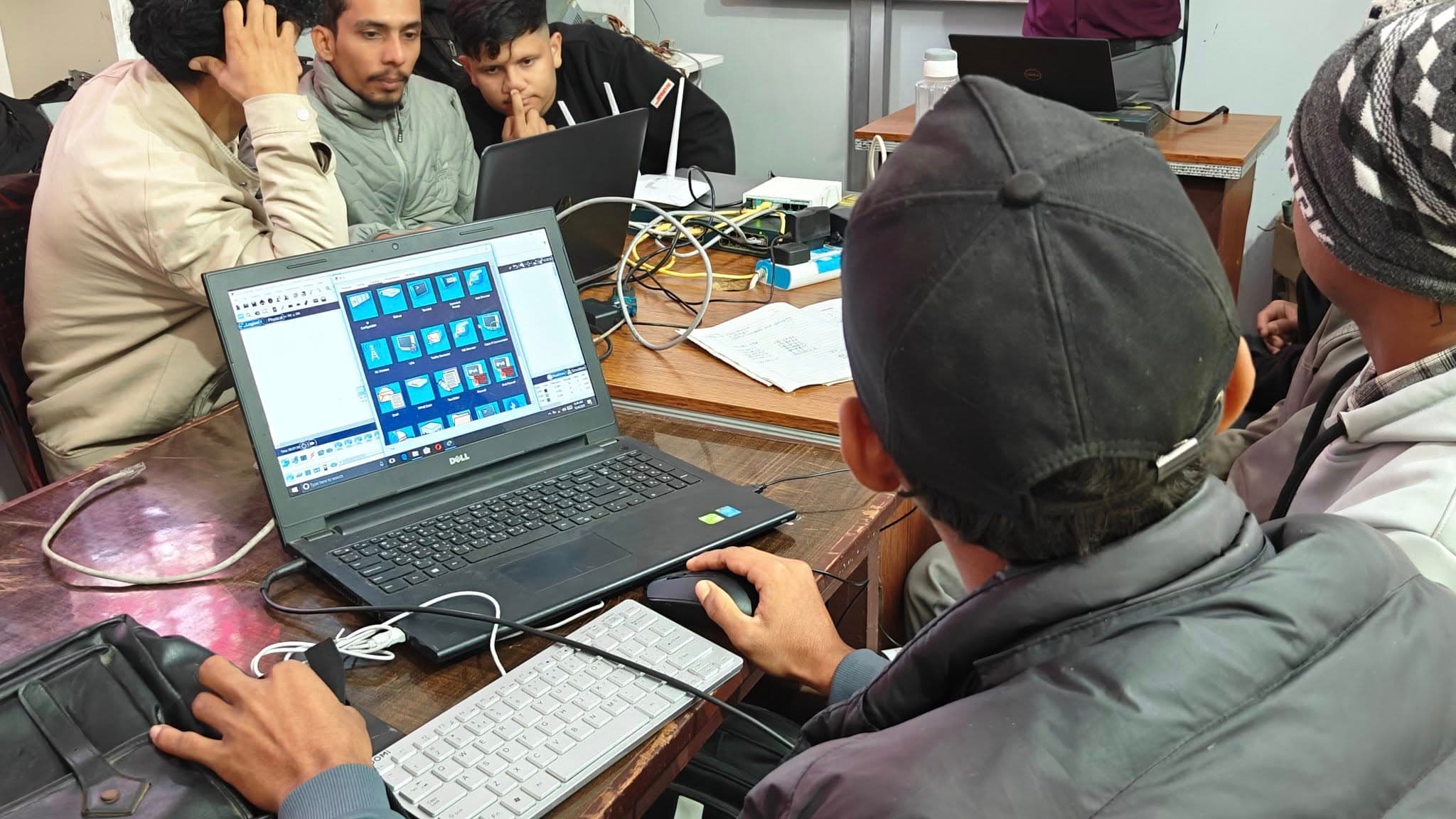 Modern classroom setup